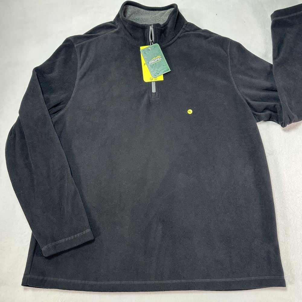 Bass Propel Pullover Men's XL Fleece Half Zip Wind Resistant Outdoor‎ Sweater